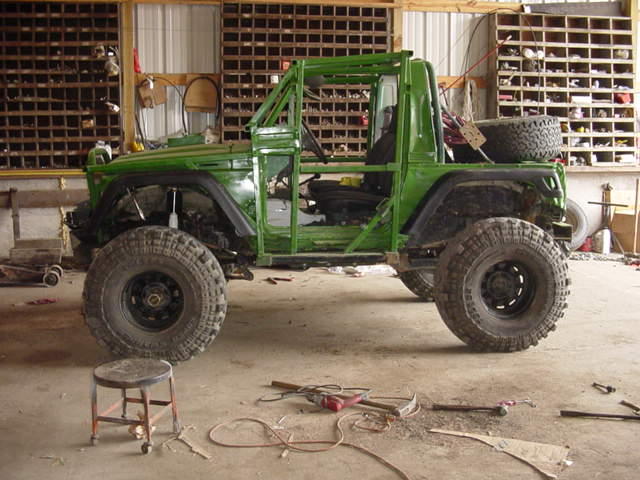 rear TJ flares on front. still uncut...