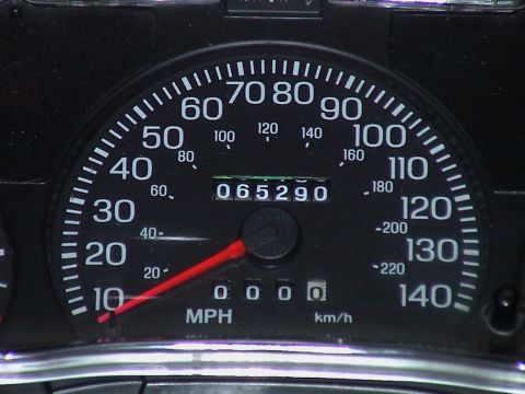 2000 Ford Crown Victoria - The speedometer shows 65,290 miles, consistent with a 2000 Ford Crown Victoria.