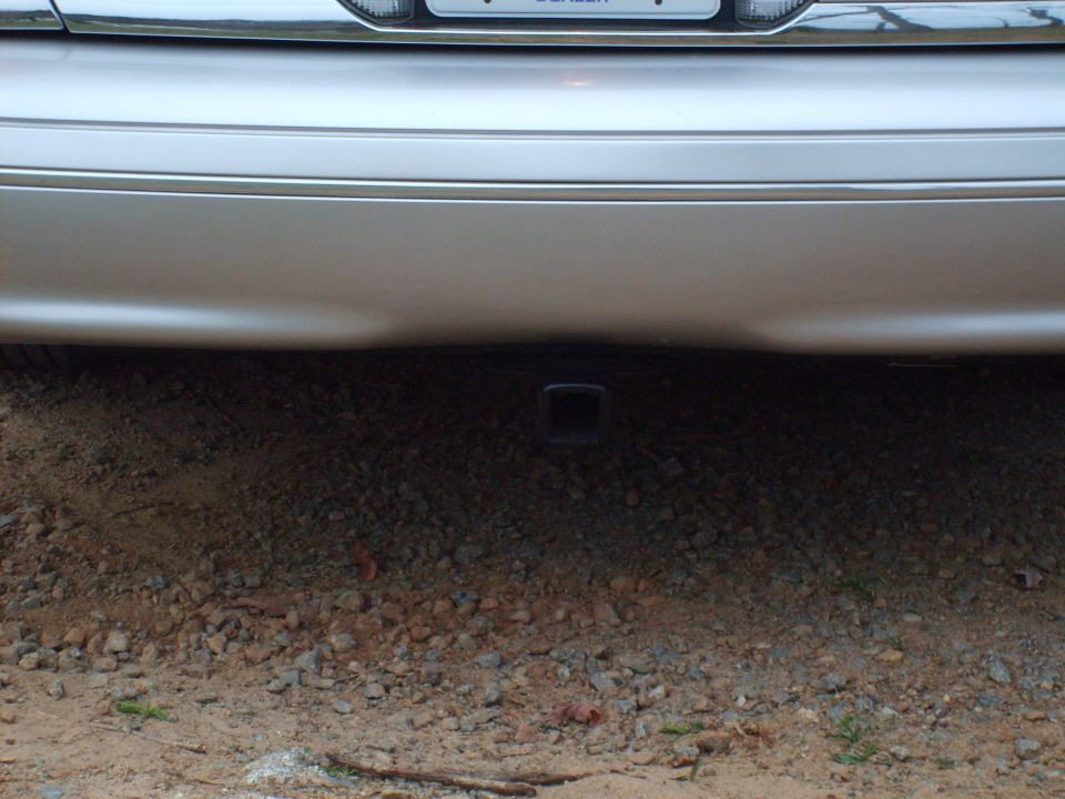 2004 Ford Crown Victoria rear bumper with trailer hitch receiver