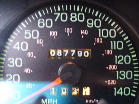 2004 Ford Crown Victoria - The speedometer shows 0 MPH, while the odometer reads 87,790 miles.