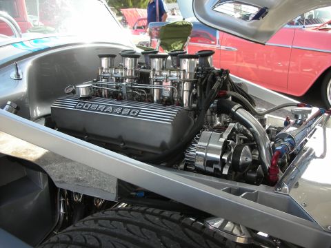 1998 Ford Crown Victoria - Engine bay details with "COBRA 460" valve covers and chrome components visible.