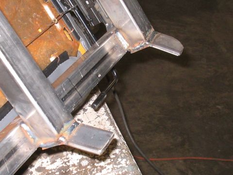 1979 Ford Bronco - Front mounting brackets welded in place.