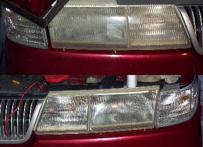 2006 Ford E350 - After-effects of Meguiar's Clear Plastic Cleaner (aka PlastX).