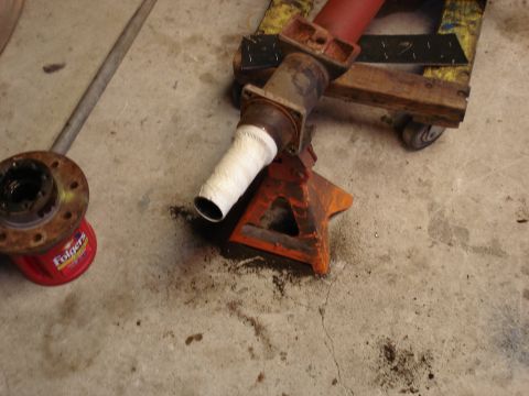 1986 Ford Bronco - taped off spindle