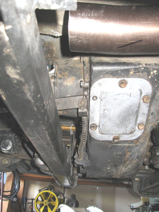 welded a tab onto the side of the 205 to hold the VIII line.