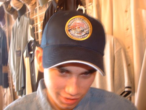 2000 Ford Crown Victoria - A baseball cap with a patch for the Emergency Vehicle Owners & Operators Association.