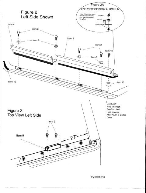 1991 Ford Bronco - Diagram illustrates the parts and steps for installing a soft top on a vehicle.