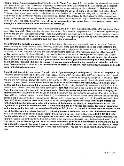 1991 Ford Bronco - This document contains detailed text, possibly related to vehicle maintenance or installation.