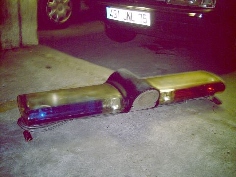 1991 Ford Crown Victoria - my Jetsonic lightbar; the clear lenses will be replaced by blue and red ones to match CHP specifications