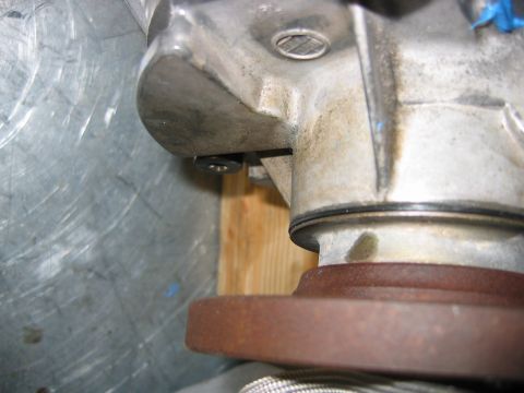 1992 Ford Bronco - Close-up of a transfer case housing, indicating a need for rebuild.