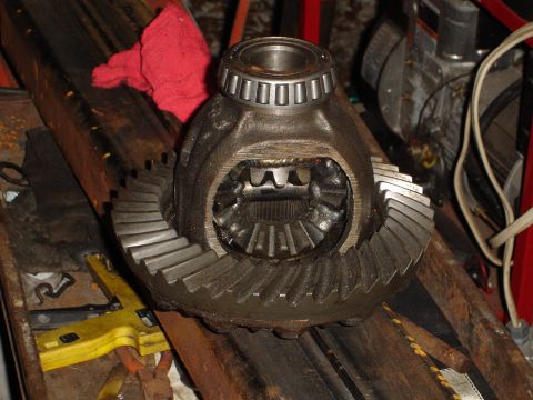 1989 Ford Bronco - Close-up of a differential assembly, showing the internal gears and bearings.