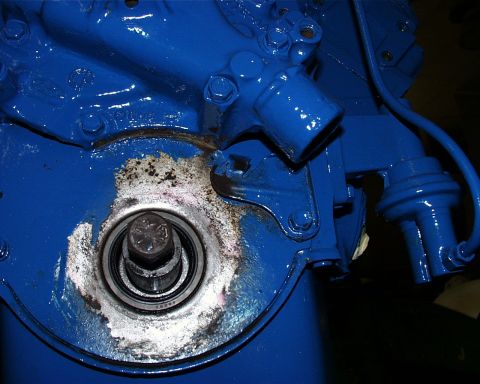 1972 Ford Ranchero - timing pointer on the US drivers side of a 400