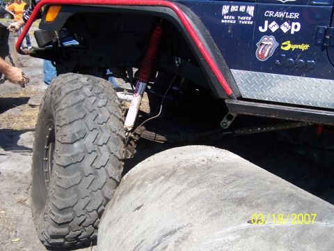 1989 Ford Bronco - A modified Jeep Wrangler is shown with oversized tires and off-road modifications, with a date stamp of 03/18/2007.