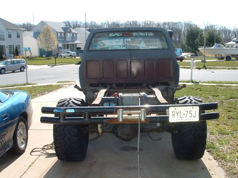 1978 Chevrolet C/K Pickup - Rear shot of truck... I already see where im going to mount the winch... right over the rear axle.....