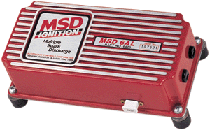 1990 Ford Bronco - A red MSD 6AL ignition control box is shown with its part number and branding visible.