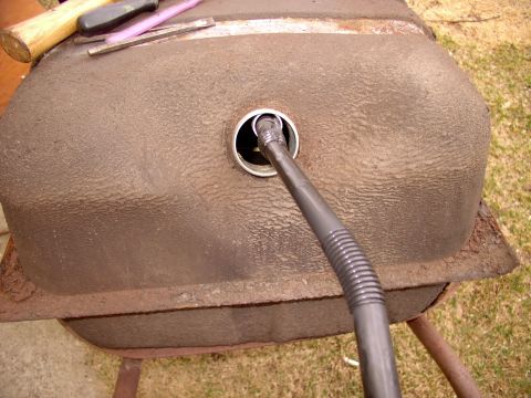 1986 Ford Bronco - The vent hose within the filler hose