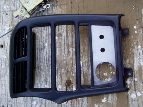 1993 Ford Probe - Black upper center console, one vent fin is not connected, Also Brushed aluminum cubby hole gauge/switch cover.