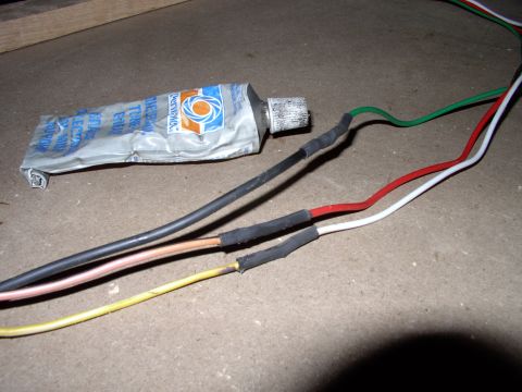 1986 Ford Bronco - Can't afford any more corrosion, than those wires already had. This time Iubed the soldered joints up with dielectric grease before heat sh…