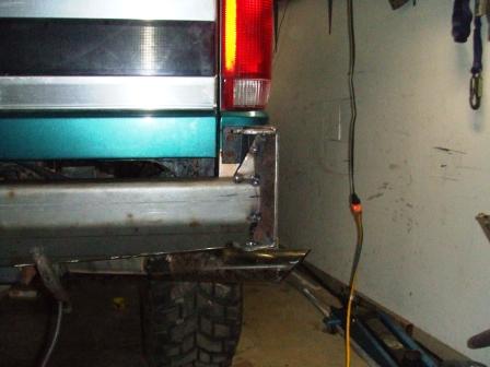 1996 Ford Bronco - mocking up tire carrier mount