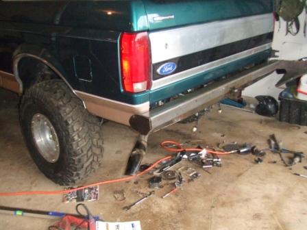 1996 Ford Bronco - making end caps for the bumper