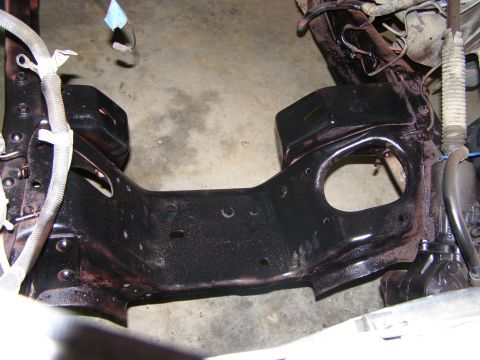 1993 Ford Bronco - Vehicle frame and suspension components are visible in this close-up shot.