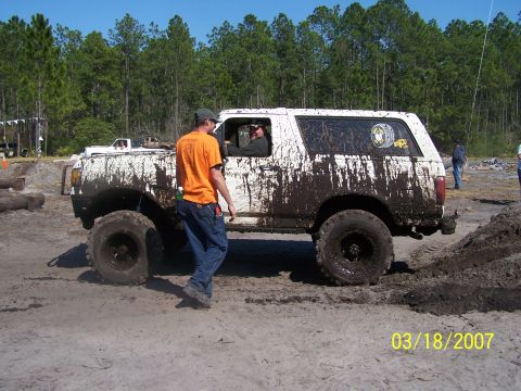 1989 Ford Bronco - Muddy 1989 Ford Bronco at an off-road event on 03/18/2007.