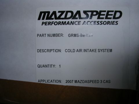 2007 Mazda 3 “Mazdaspeed3”