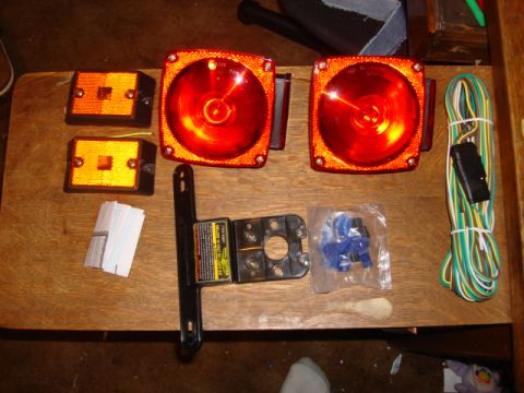 1983 Ford Bronco - here is the light kit open.