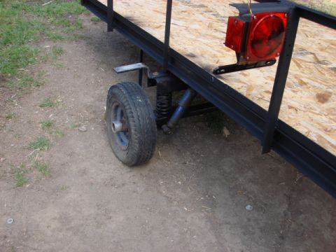 1983 Ford Bronco - you can see the light and the shocks installed.