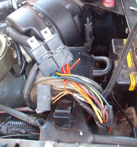 1975 Ford Bronco - Now the truck will be MUCH more reliable, and can use the cheaper, heavier-duty, more common ISO relays that are easier to swap. Tape up th…