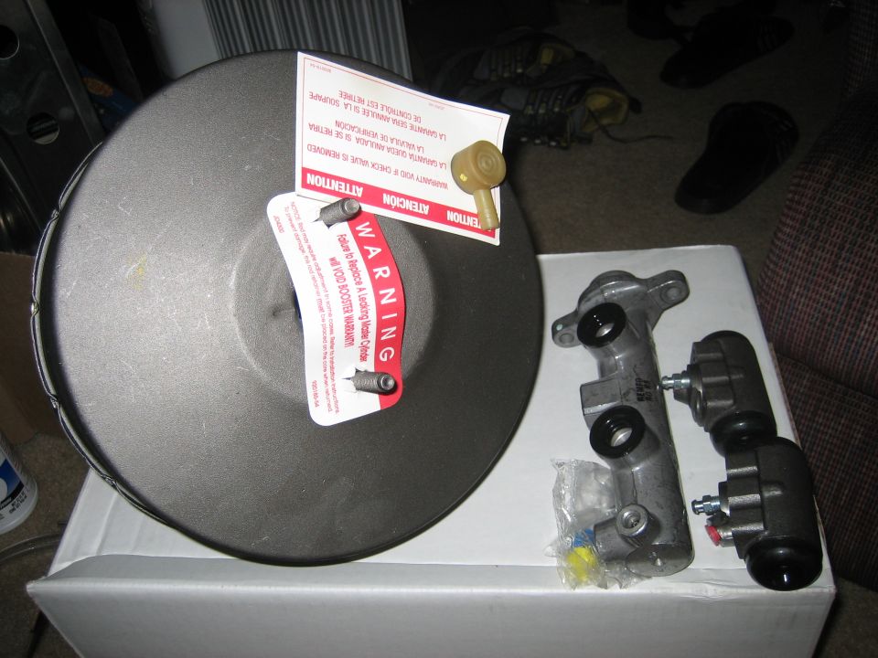 F-350 master cylinder, brake booster, and 1-3/16 bore wheel cylinders