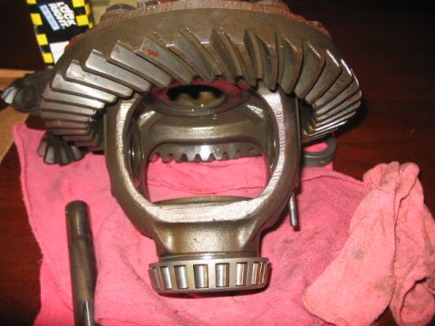 1991 Ford Bronco - Close-up of a differential carrier and ring gear, likely a Dana 60 front part.