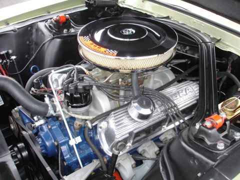 1993 Ford Taurus - Engine bay details show a "Cobra" branded valve cover and a "289 High Performance" air cleaner.