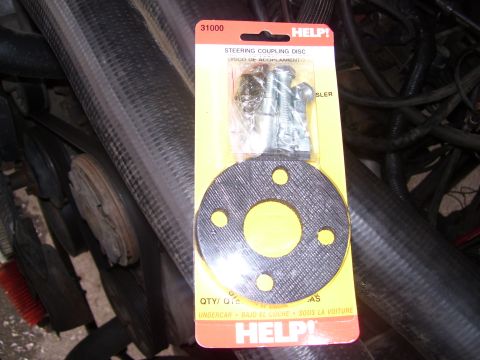1986 Ford Bronco - A HELP! steering coupling disc part is shown with its hardware.