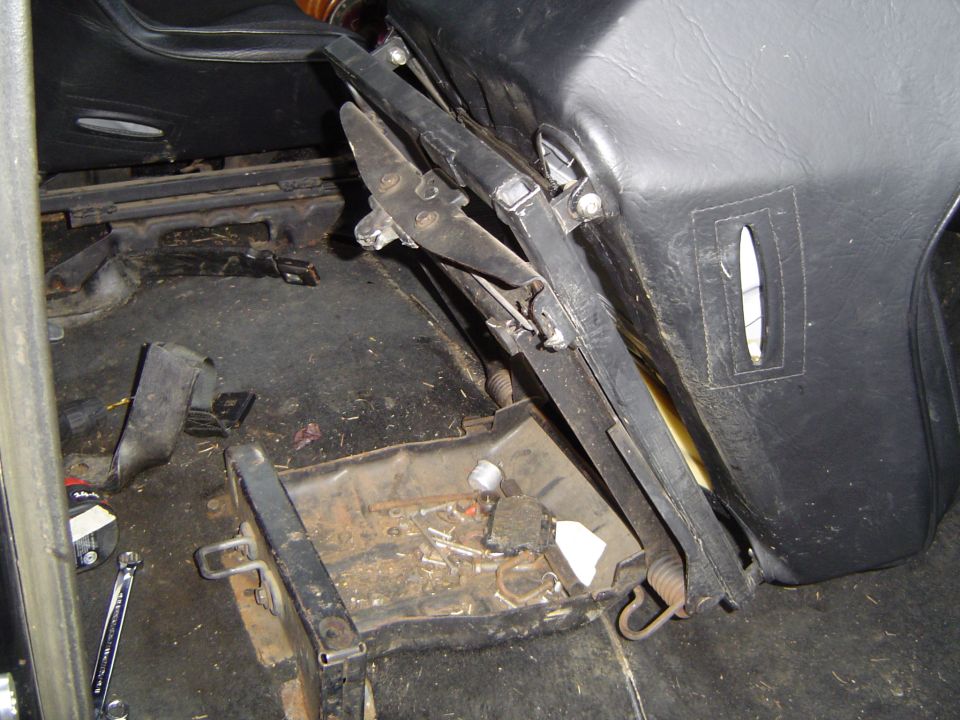 Springs were too strong on the factory seat mount for the Beard seats