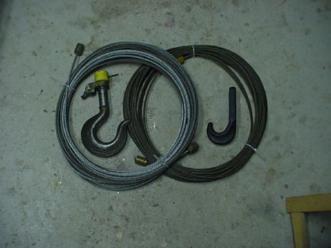 1993 Ford Bronco - 1/4" cable and hooks