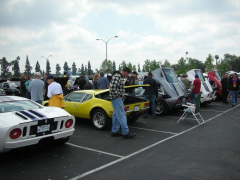 1992 Ford Crown Victoria - A gathering of classic cars and people at an outdoor event.