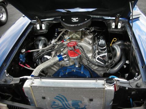 1992 Ford Crown Victoria - Custom V8 engine bay with performance upgrades, including headers and an MSD ignition system.
