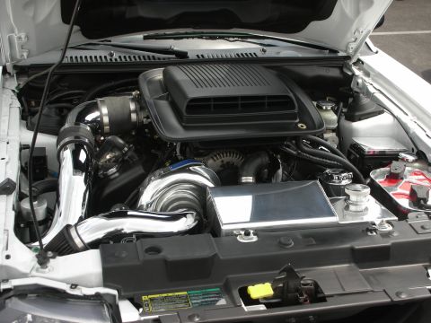 1992 Ford Crown Victoria - Customized engine bay a turbocharger and aftermarket intake system.