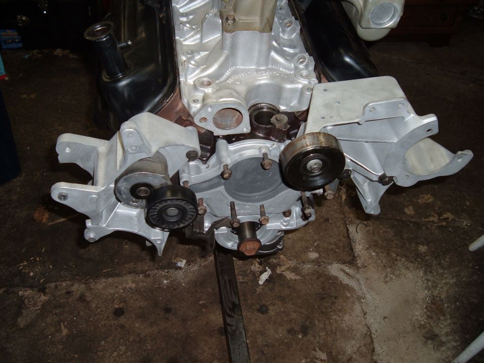 all acessory brackets bolted up to check clearance