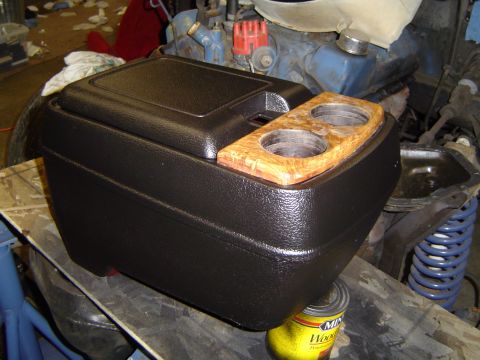 1978 Ford Bronco - Old red console painted flat black