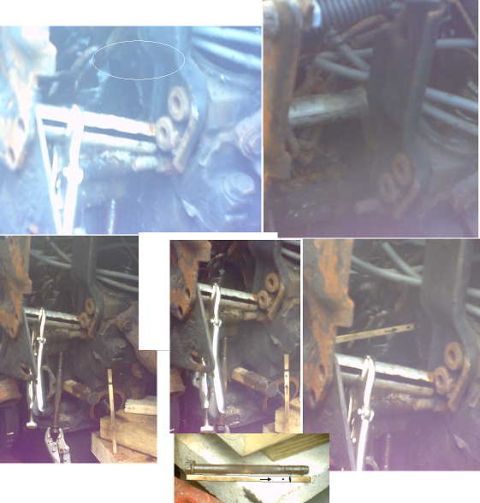 1979 Ford Bronco - Close-up views of mechanical components and a bolt, likely for repair or analysis.