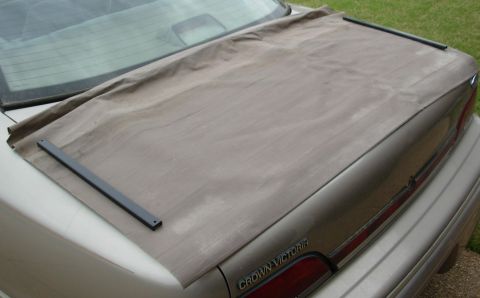 1983 Ford Bronco - After the cover is stripped, wash it & put in on a flat surface in the sun to relax mild wrinkles. A steam iron or heat gun ON LOW TEMP wil…