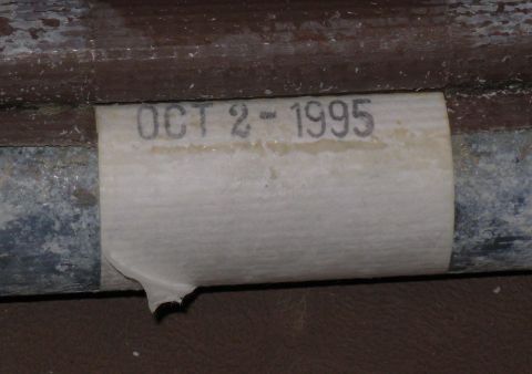 1983 Ford Bronco - The date is printed on both sides of a Tyvek tag near the R end of the cover, at the seam on the drum. These covers were only offered on '9…