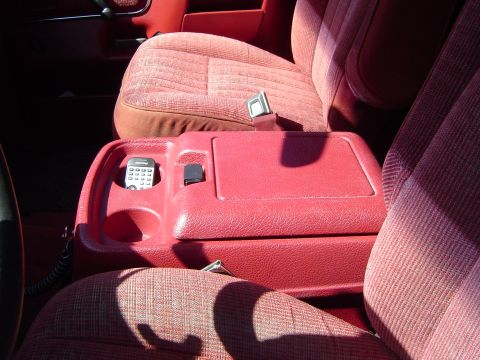 1989 Ford Bronco - Picked up a new console, and Temp installed it to see how it looks. This is nice, cause its orig plastic color, not painted. I will be doin…