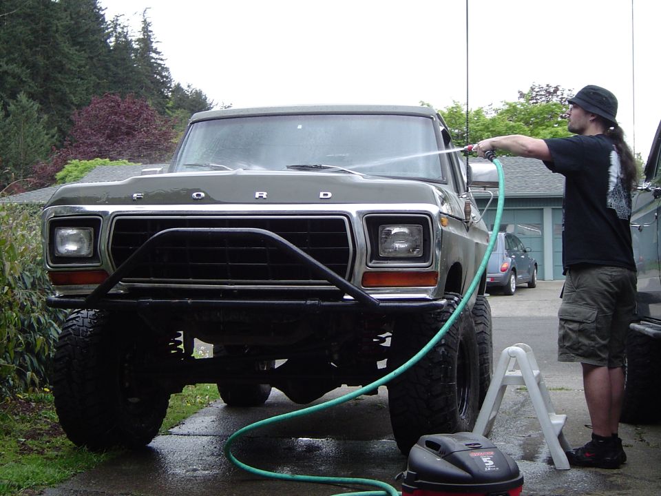 Cleaning it off