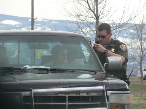 2006 Ford E350 - Tom getting a seatbelt ticket.