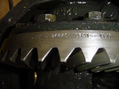 1978 Ford Bronco - Numbers on the ring gear...I think it means 4.10