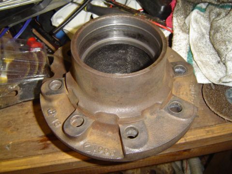 1978 Ford Bronco - Close-up of a Dana 70 FF axle housing part, showing cast-in text "C 1996".