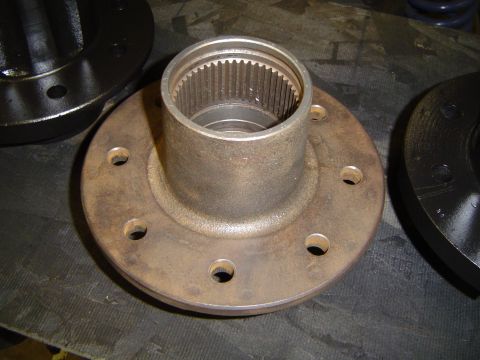 1978 Ford Bronco - This is a close-up of a wheel hub, showing the splines for the axle shaft.